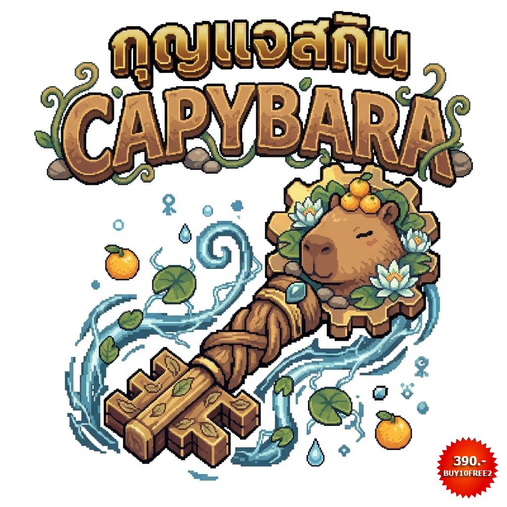 กุญแจสกิน CAPYBARA (ซื้อ10ฟรี2)