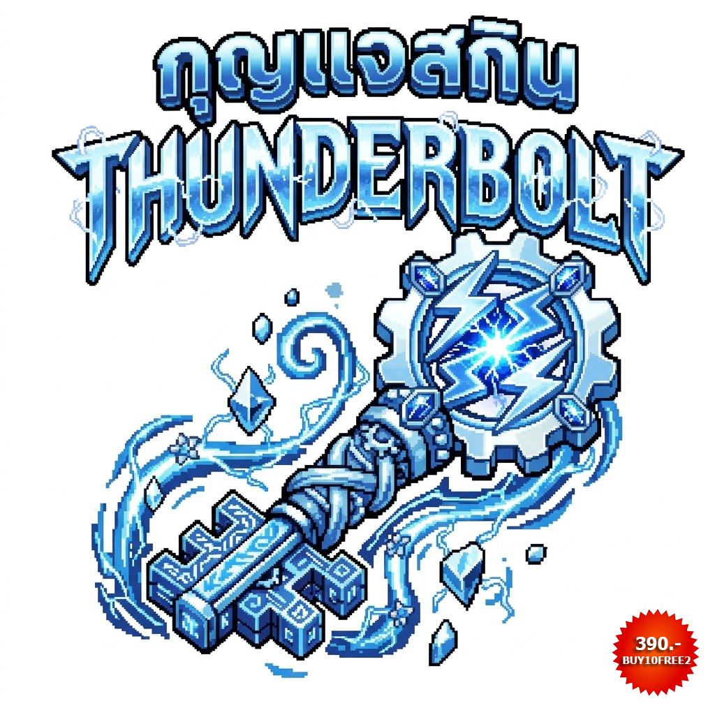 กุญแจสกิน THUNDERBOLT (ซื้อ10ฟรี2)