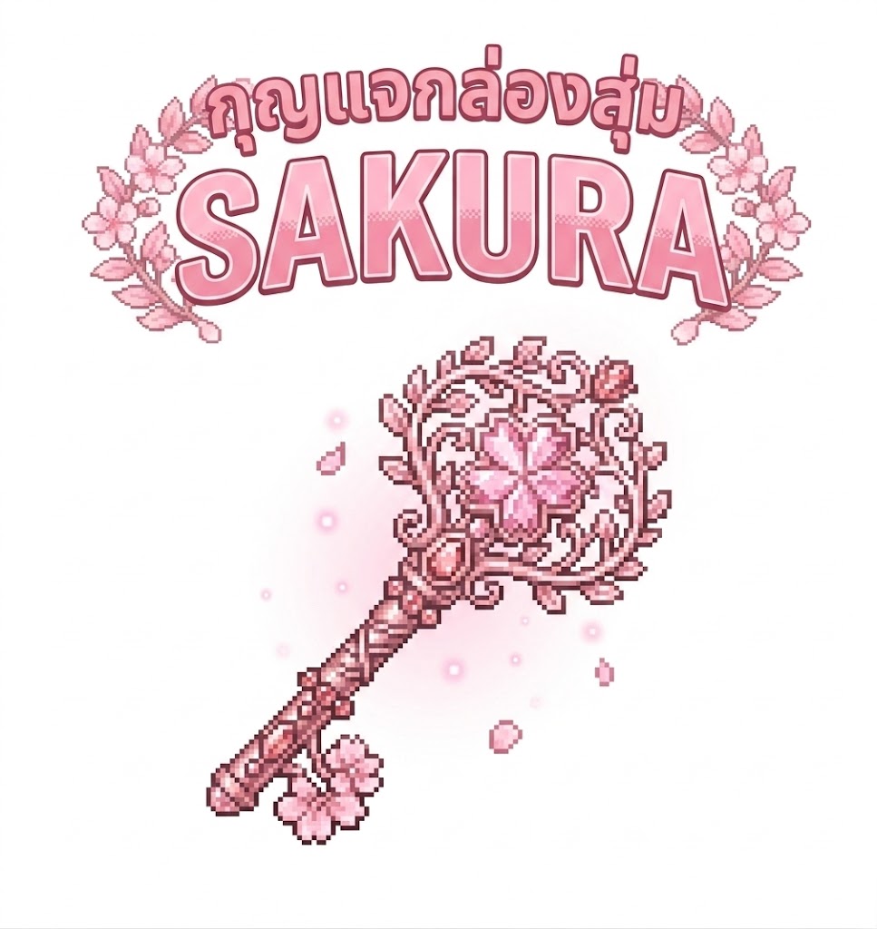 กุญแจกล่องประจำเดือนกันยายน SAKURA (ซื้อ10ฟรี2)